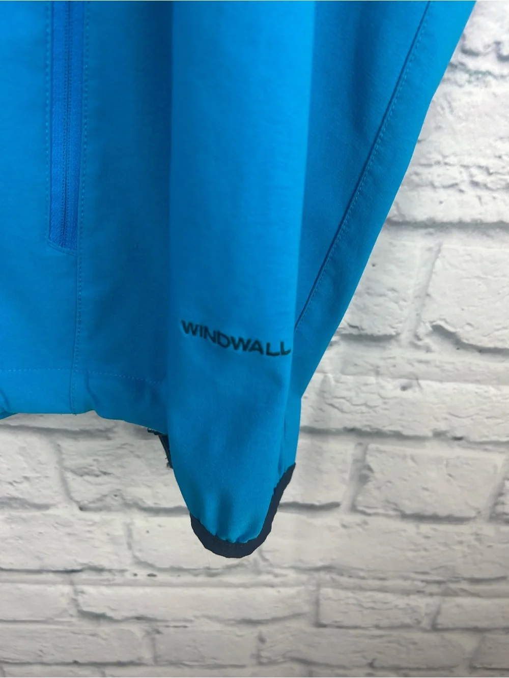 The North Face WindWall Hooded Soft Shell Jacket Blue Full Zip Men’s Large